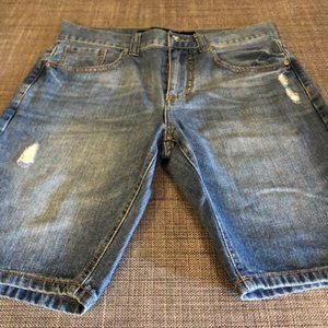 Forever 21 Mens Distressed Jean Shorts
